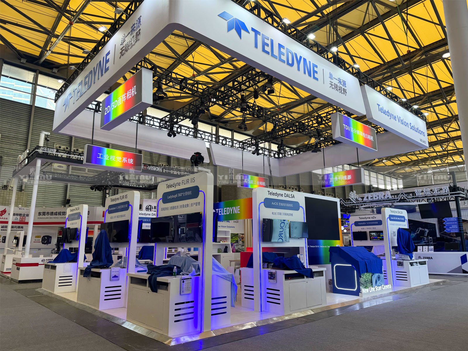 TELEDYNE-2025上海机器视觉展展台设计搭建案例