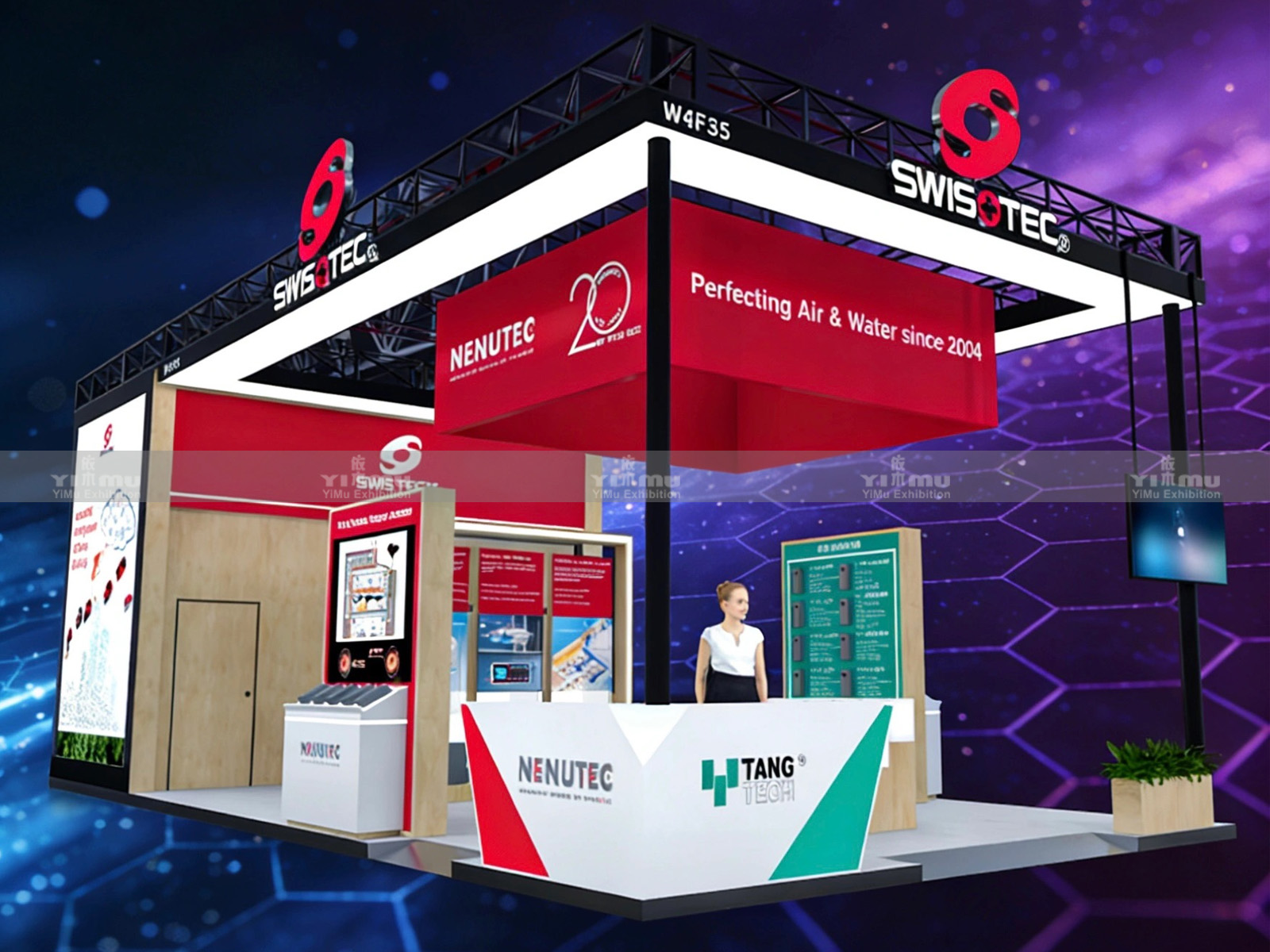 Swisotec-2025上海制冷展展台设计搭建案例