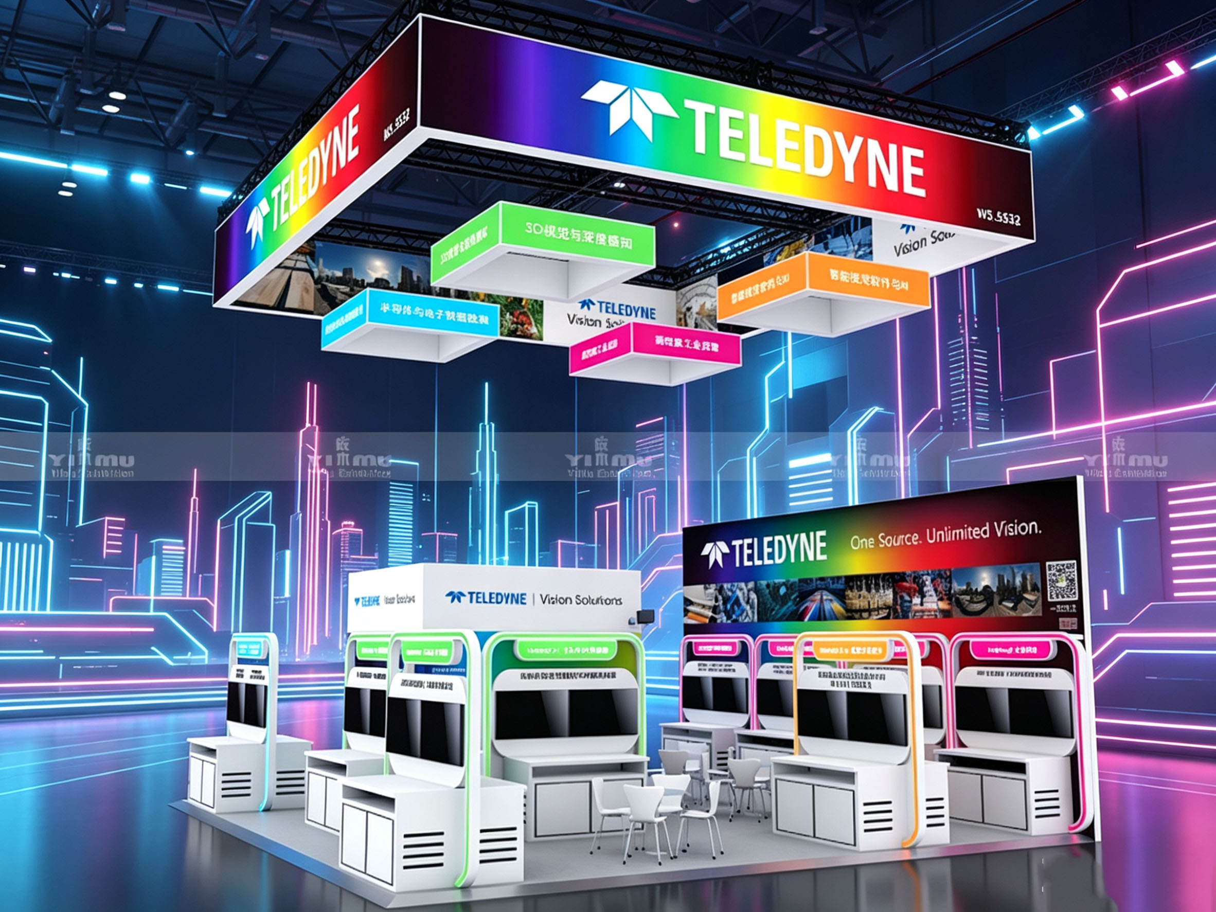 TELEDYNE-2026上海机器视觉展展台设计搭建案例