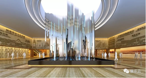 序厅不锈钢装饰雕塑造型